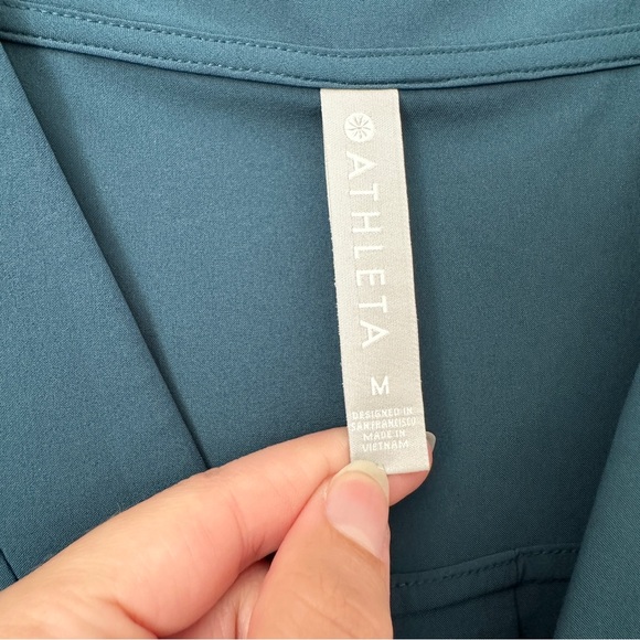 NWT Athleta Marlow Maxi Teal Blue Dress Medium - Picture 4 of 7